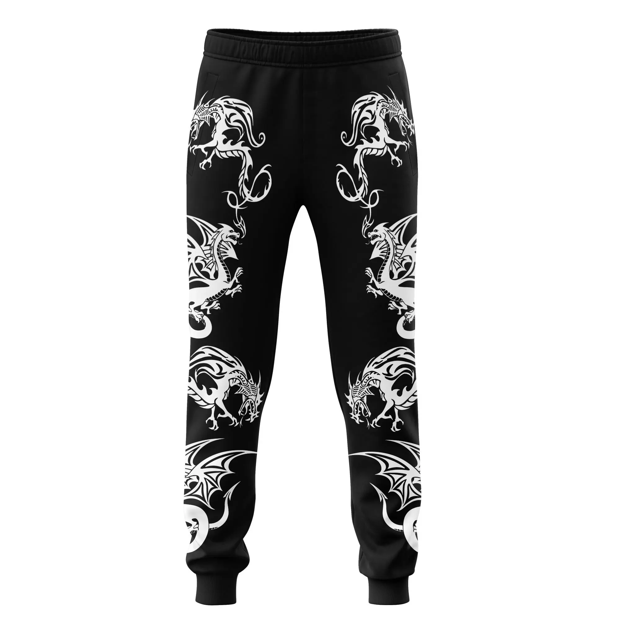 Joggers Unisex Estampado Dragón 3D – Pantalón Casual Otoño - imagen 2