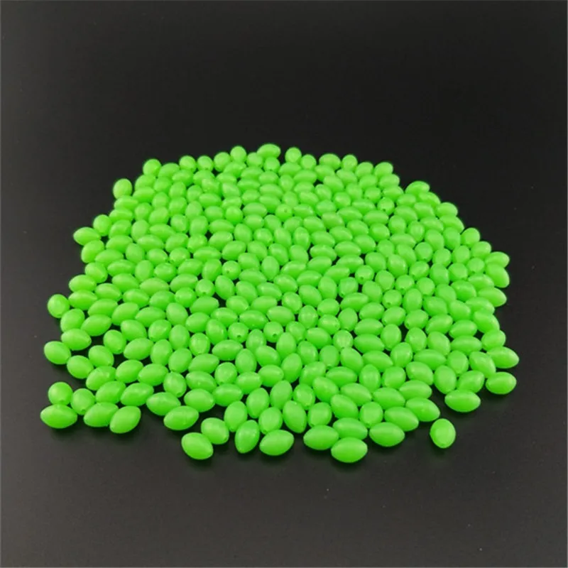 Cuentas ovaladas fluorescentes para aparejos de pesca nocturna - imagen 5