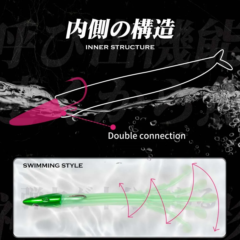 Hunthouse Barre T. Minnow Jig Head para vinilo – señuelo swimbait - imagen 4