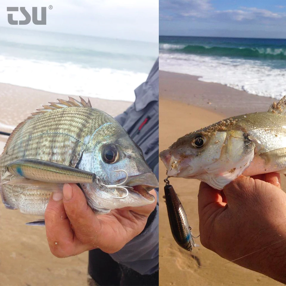 TSURINOYA 98SP DW86 Stinger – Señuelo suspending minnow para lubina - imagen 3