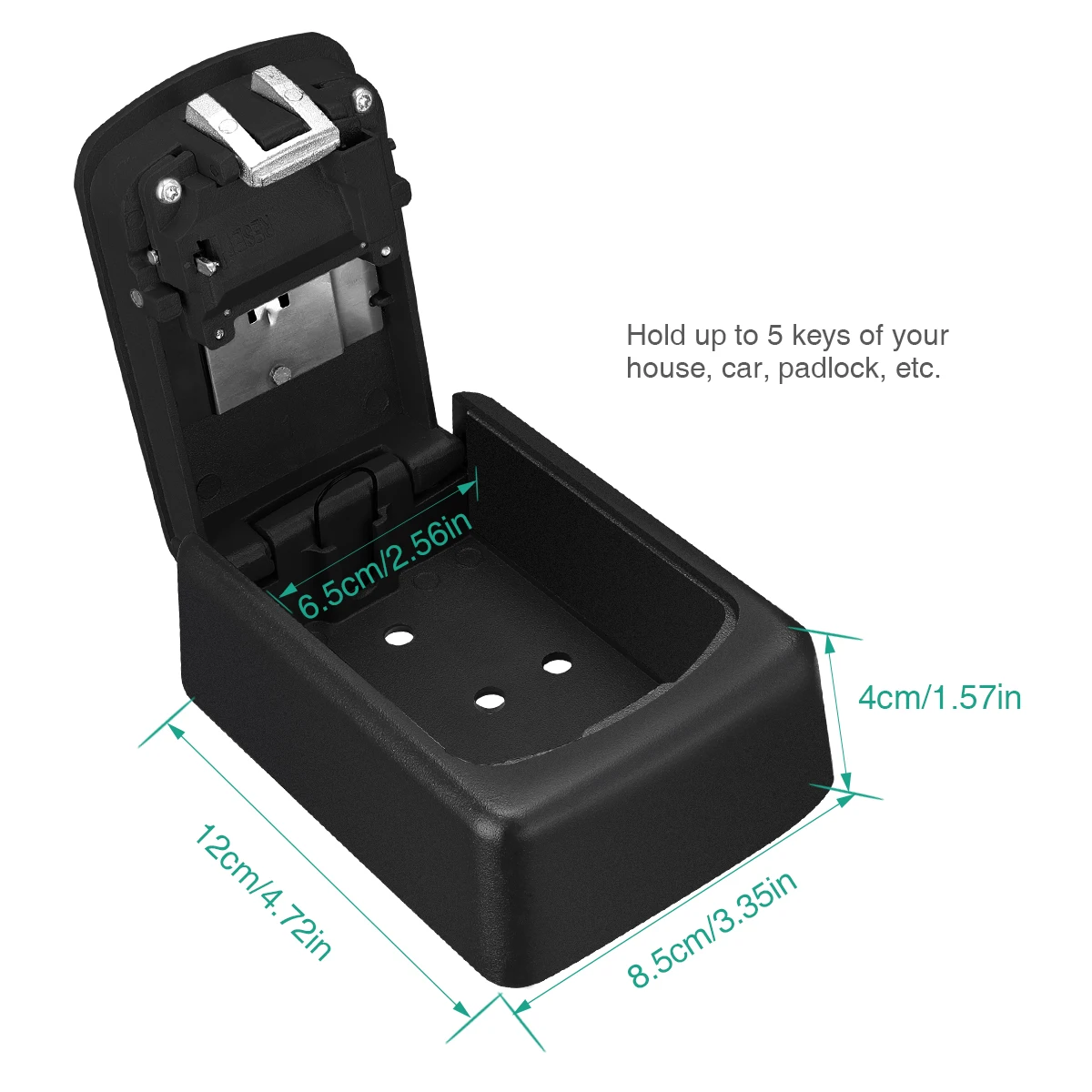 Caja metálica montada en pared