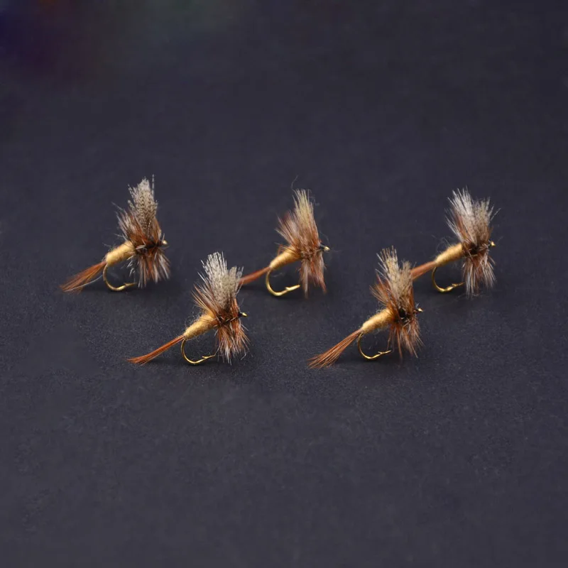 Pack de mosca seca March Brown Mayfly en tamaño 12