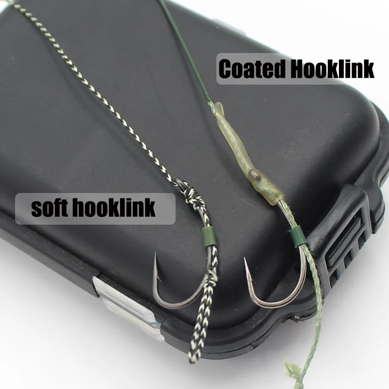 Líder carpa Chod con enlace de camuflaje verde y recubrimiento - imagen 5