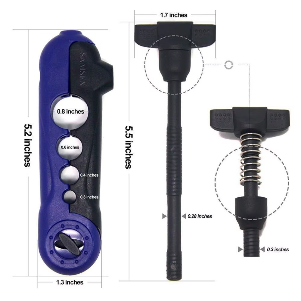 Car Jig Head con púas – Vástago largo para vinilo