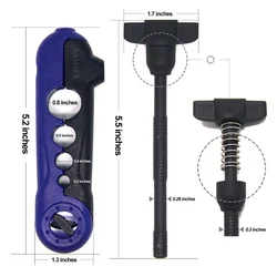 Car Jig Head con púas – Vástago largo para vinilo