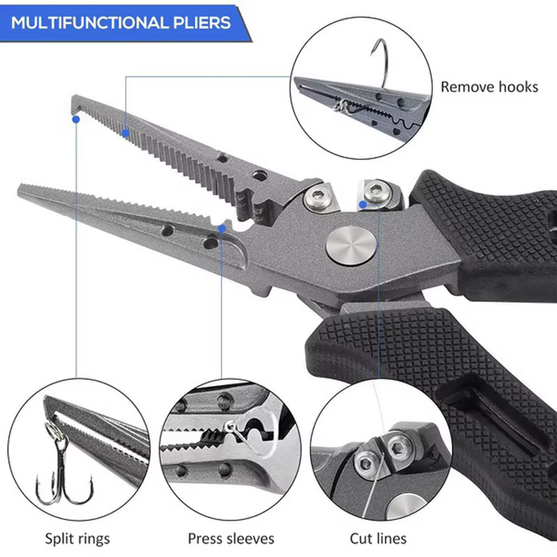 Alicates de pesca FLYSAND 7″ – Acero inoxidable multifuncional - imagen 3