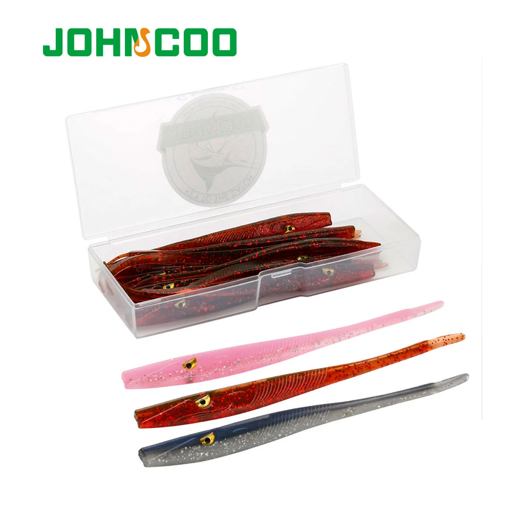 JOHNCOO Señuelo de silicona 125mm – Cebo suave para pesca - imagen 5