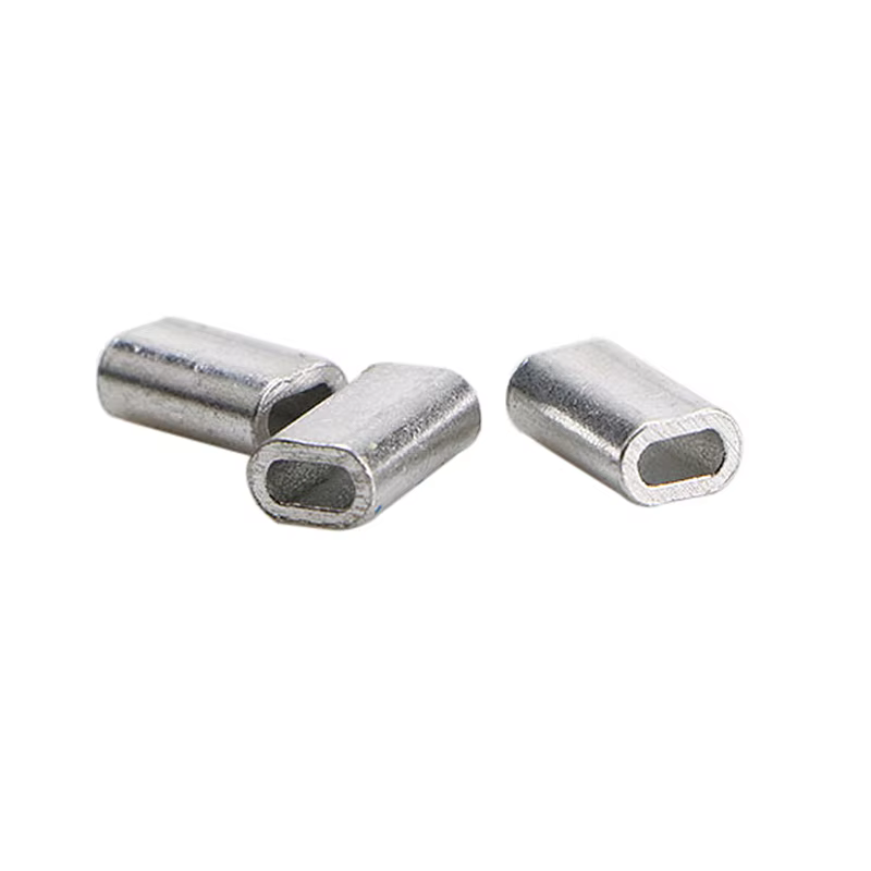 Manguitos Ovalados de Aluminio para Pesca – Conectores de Crimpado - imagen 2