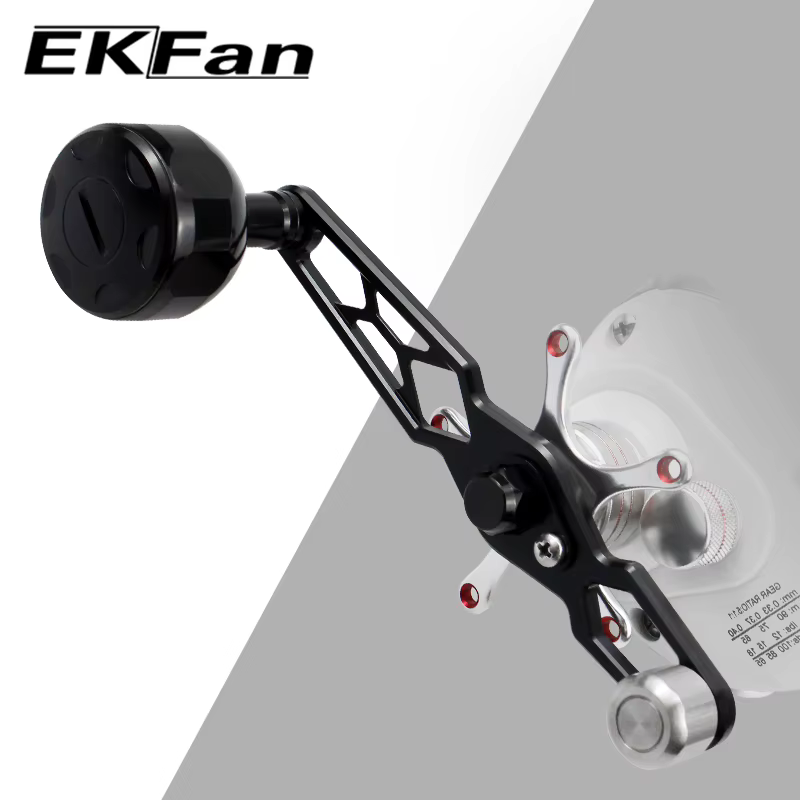 Ekfan Mango de pesca con perilla ergonómica para carrete Baitcast DAI