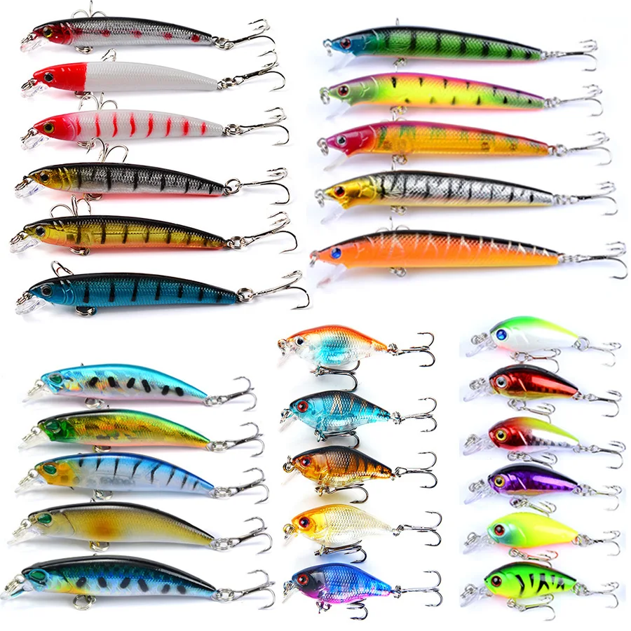 Kit Crankbaits Minnow para Lúcio – Señuelos duros de curricán