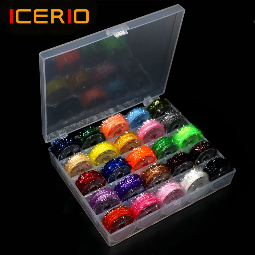 ICERIO chenilla de oropel para streamer con fibra flash - imagen 2