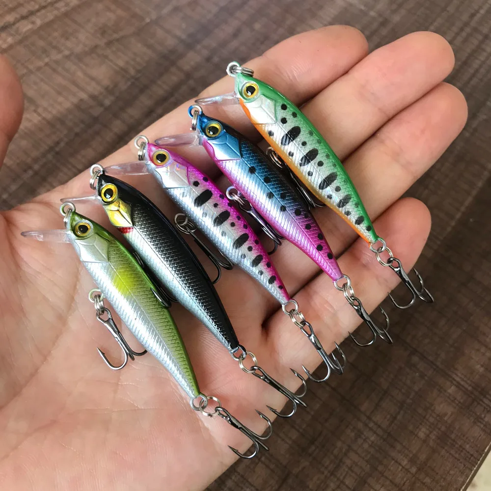 Crankbait Pececillo ojos 3D para trucha y lucio - imagen 3