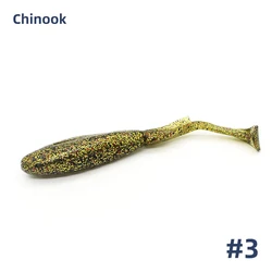 Chinook vinilo de silicona suave para pesca de mar con cola larga
