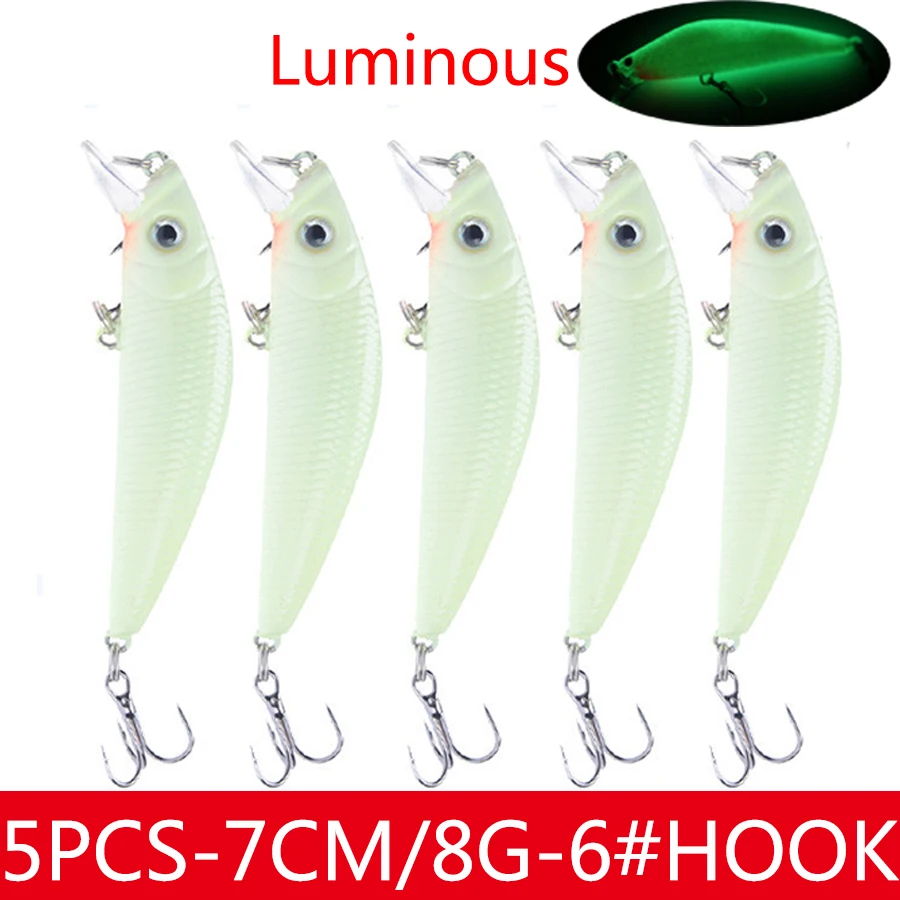 Kit Crankbaits Minnow para Lúcio – Señuelos duros de curricán - imagen 5