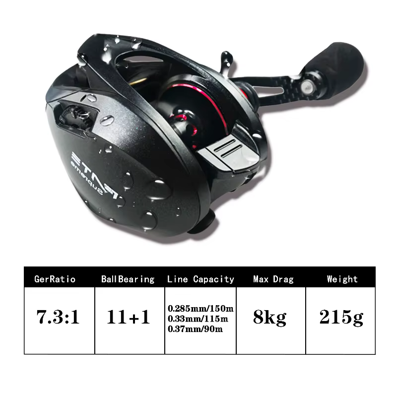 FATE – Carrete de Jigging en Aluminio Ligero para Grandes Capturas - imagen 2