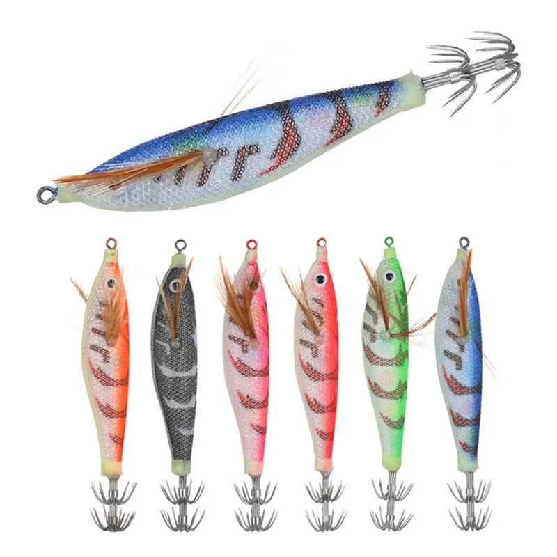 Señuelo Gamba Fluorescente para Calamar – Pesca nocturna
