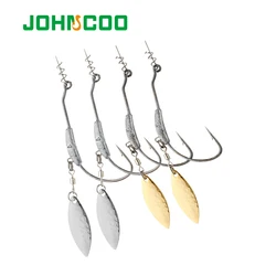 Johncoo Jig Head Offset 2-9G – Anzuelo para vinilo con púas
