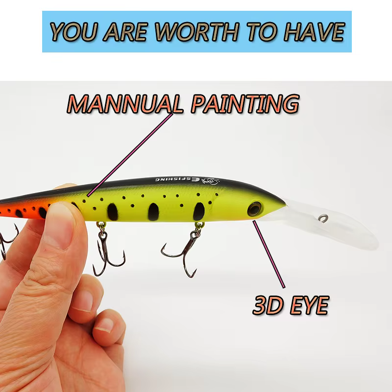ESFISHING Wobbler 120mm 16g - Bucea 0-3,5m para depredadores - imagen 5