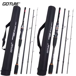 Goture Caña spinning fibra carbono para Lucio – 4 piezas 1,98m