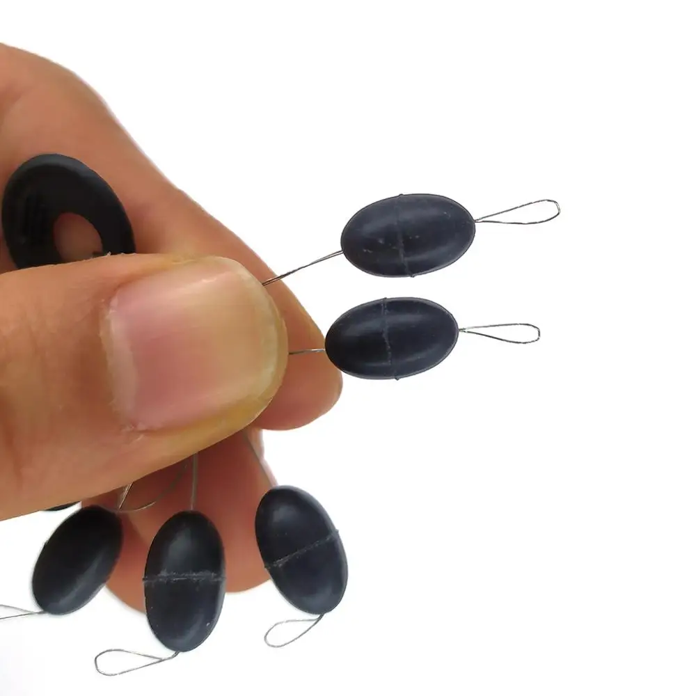 Tapones de goma negros extra grandes para bobber Space Bean - imagen 5