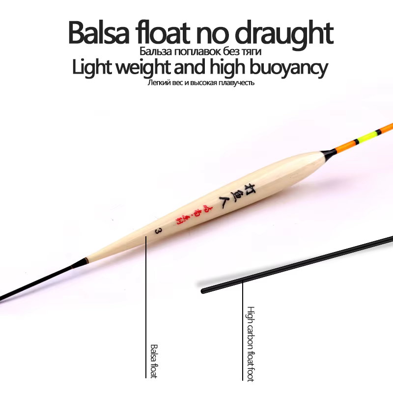Flotadores de madera de balsa para pesca en aguas profundas - imagen 4