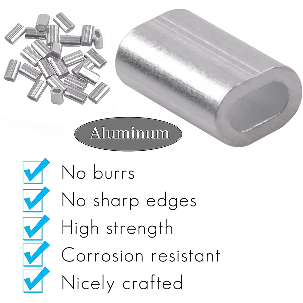 Terminales de aluminio crimpar para línea de pesca - imagen 2