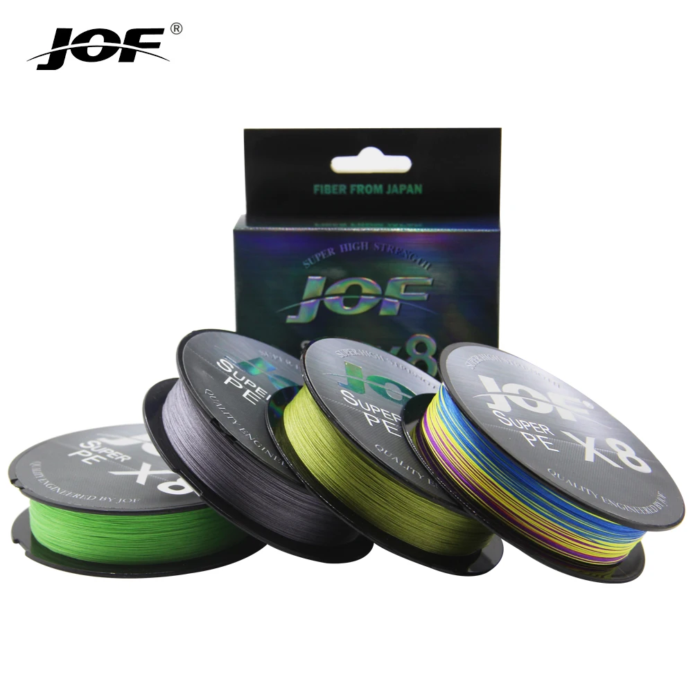 JOF Trenza de pesca 8 hebras 0,14-0,50mm para carpa súper fuerte - imagen 5