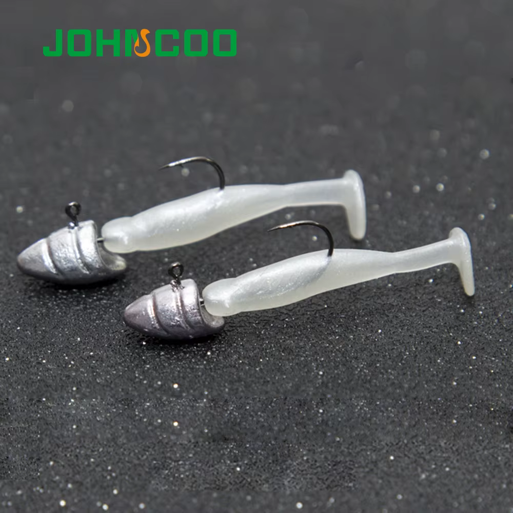 JOHNCOO anzuelos jig head con púas para vinilo - imagen 3