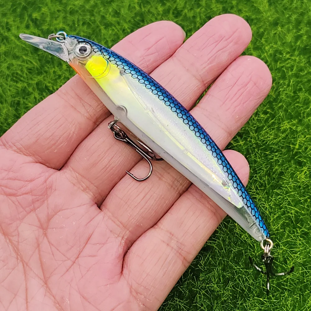 Señuelo Wobbler Minnow con ojos 3D para lucio y depredadores - imagen 4