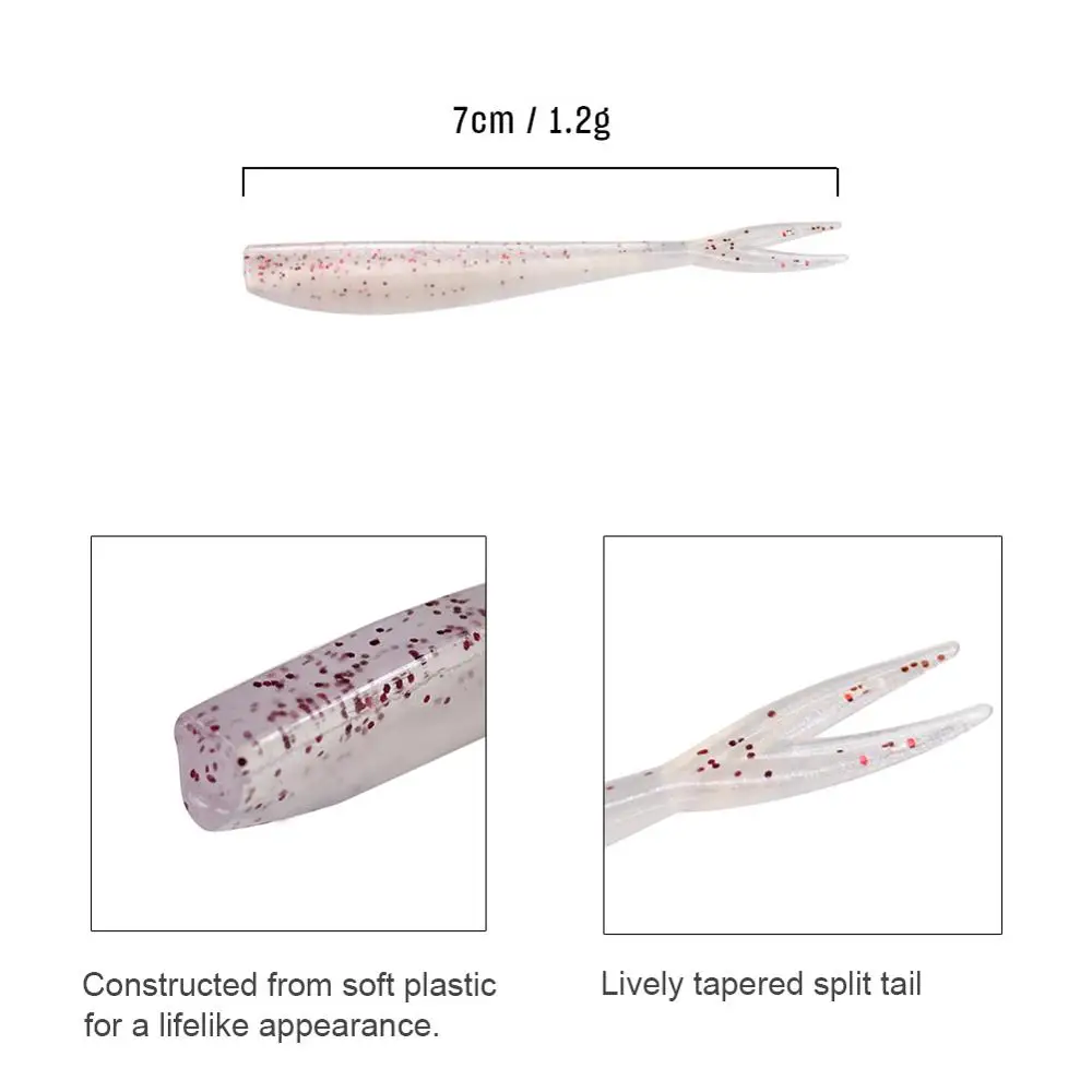 Señuelo suave tipo Shad para lubina – Jerk, silicona artificial
