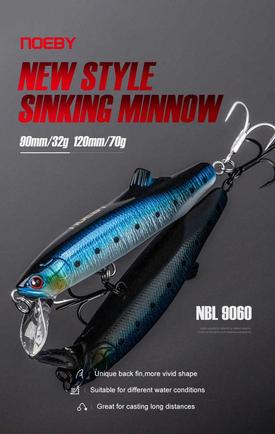Señuelo Noeby Minnow lateral