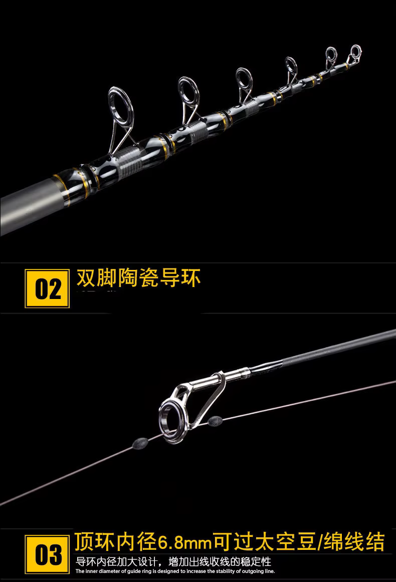 Accesorios y detalles de la caña de pesca