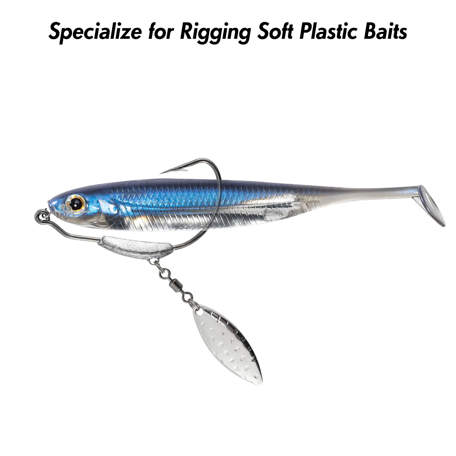 Swimbait ponderado Texas Florida – Aparejo para agua salada - imagen 4