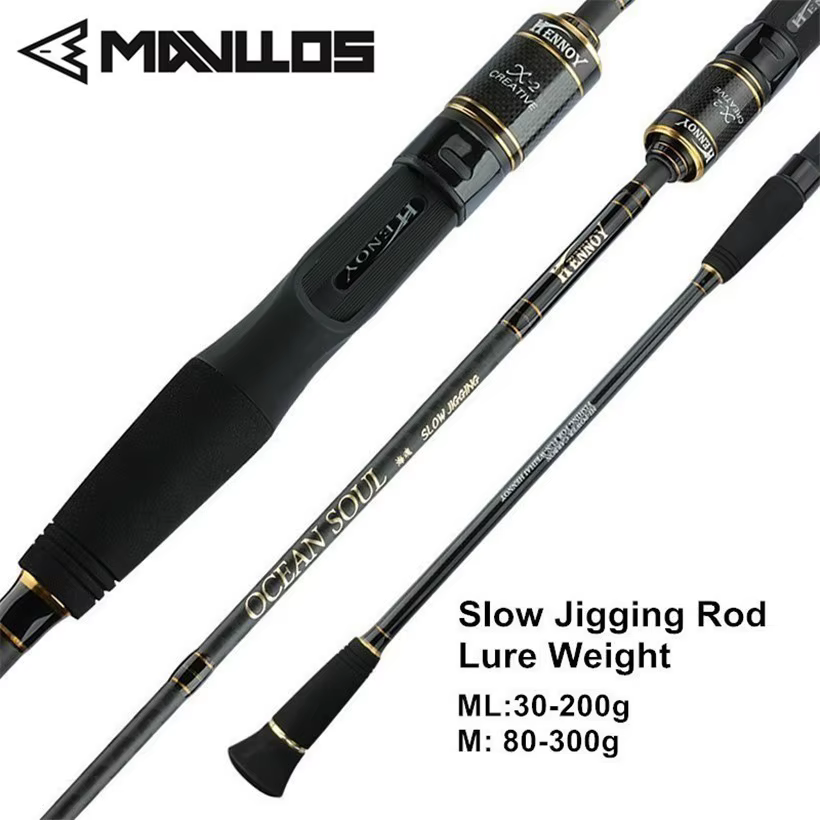 Mavllos Osoul caña jigging punta carbono lenta ultraligera atún