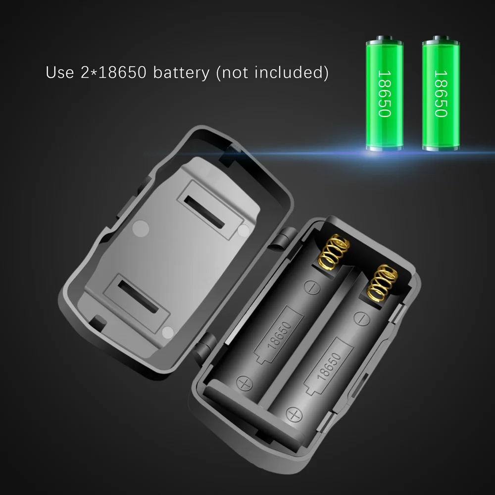 Linterna frontal LED para pesca con 3 modos y zoom 18650 compacta - imagen 3
