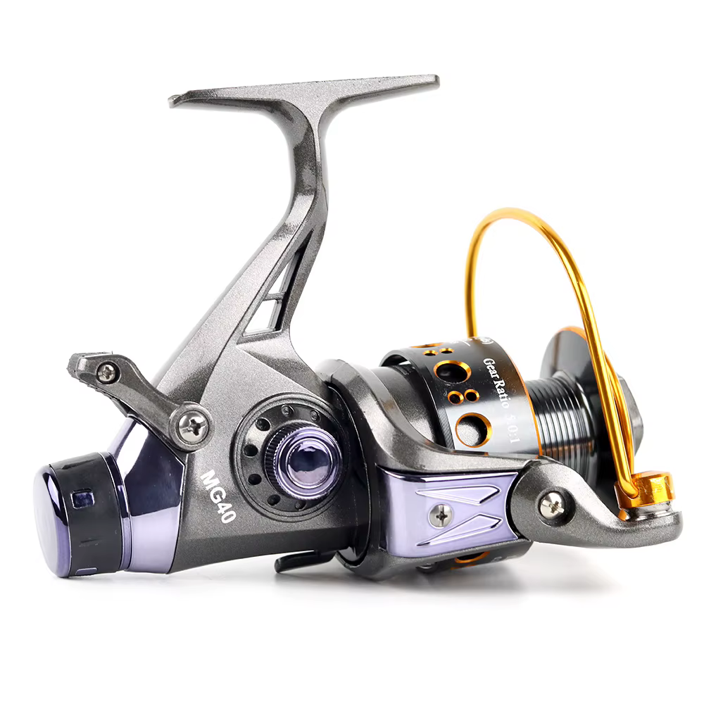 MG Carrete de pesca con freno doble para carpa - rueda giratoria - imagen 3