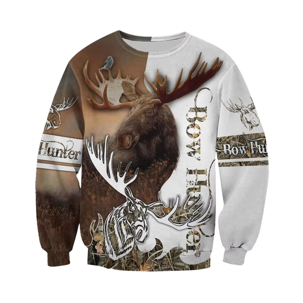 Sudadera Harajuku hombre estampado 3D caza de amor – Casual unisex - imagen 5