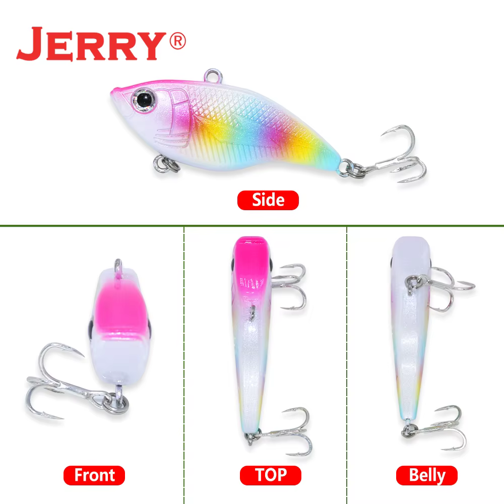 Jerry Kicker Crankbait Lipless – Señuelo hundido para lubina - imagen 2