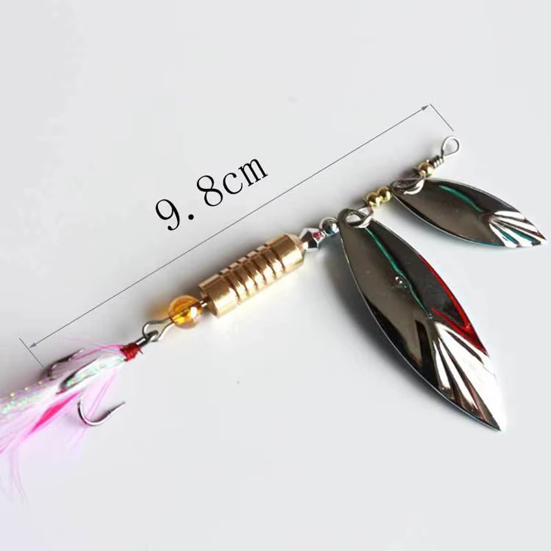 Cebo Giratorio FlySand con Lentejuelas – Cuchara Metal para pesca - imagen 5