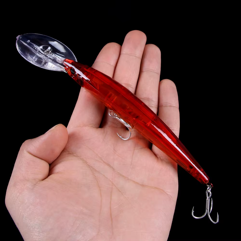 HENGJIA Minnow crankbait – Ojos realistas 3D - imagen 3