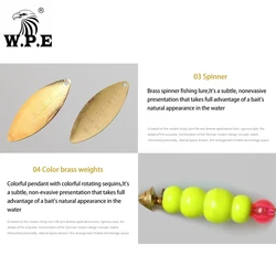 W.P.E Komodo Señuelo Giratorio de Latón – Ideal para Carpín y Lucio