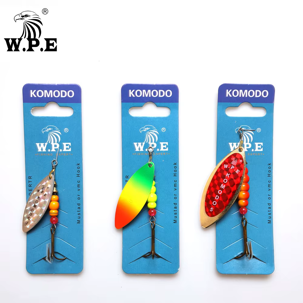W.P.E Komodo Señuelo Giratorio de Latón – Ideal para Carpín y Lucio - imagen 4