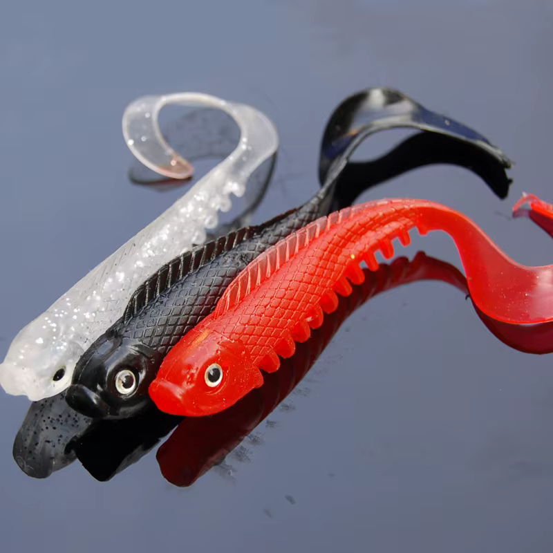 Gusano artificial 10cm – Vinilo cola larga con sistema tornillo 6,6g