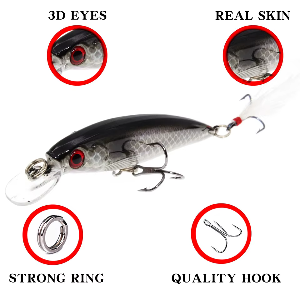 Crankbait Wobbler para Lubina – Señuelo Artificial - imagen 3