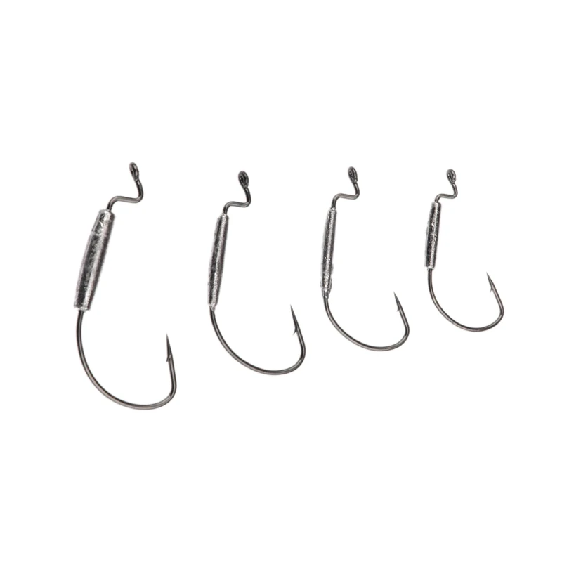 Detalle de los anzuelos Swimbait ponderados y su diseño