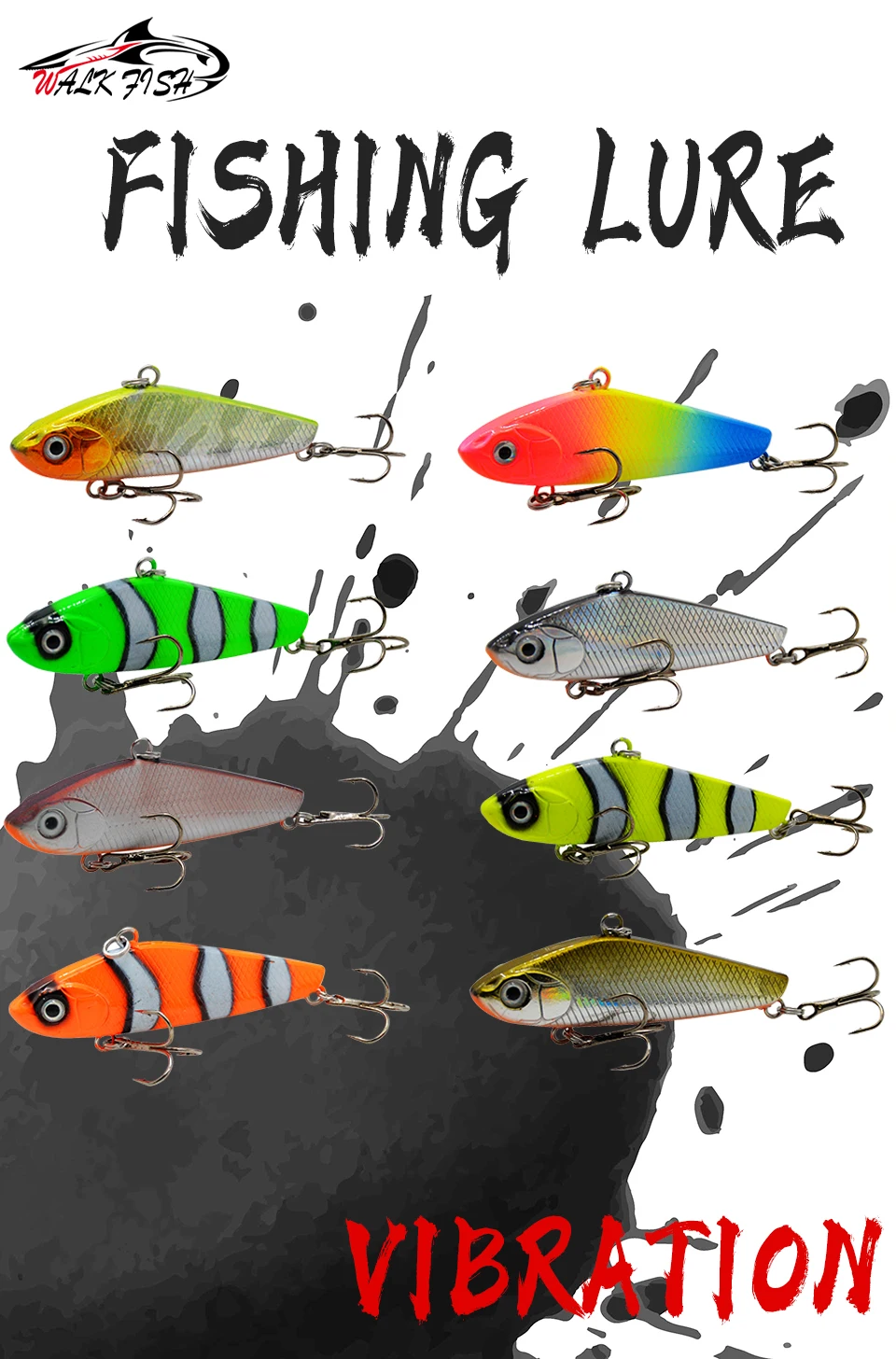 Señuelo WALK FISH 5.8CM 11G en acción de hundimiento
