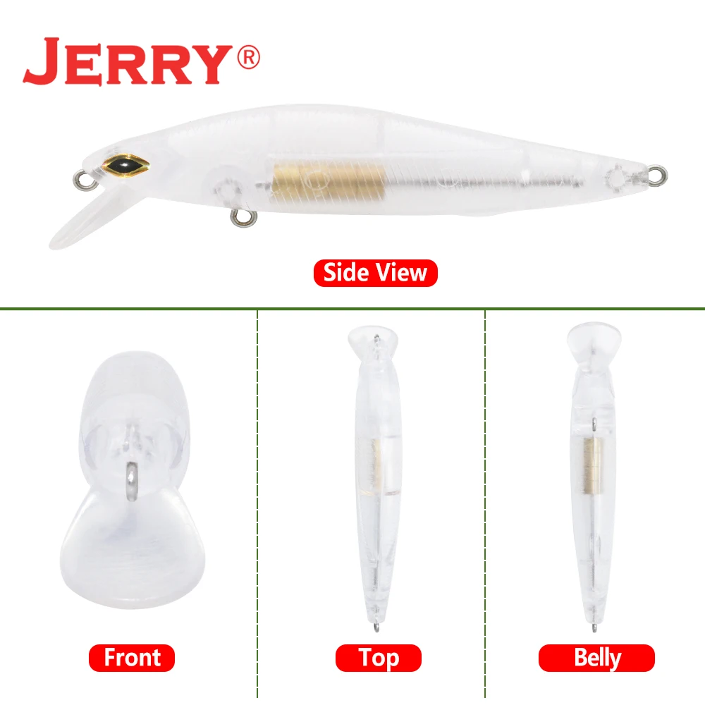 Señuelo Jerry Luwu casting lejano – Pececillo de buceo sin pintar - imagen 3