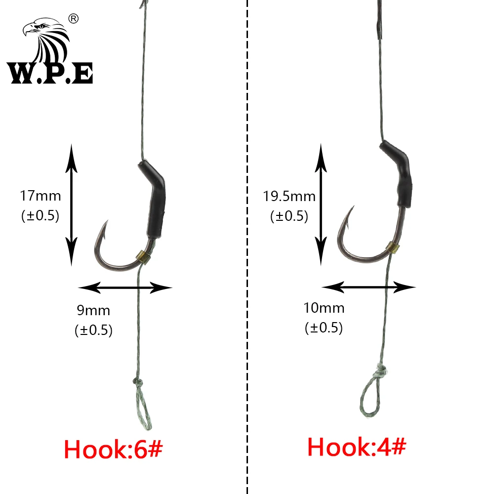 Aparejo Gape Ancho Carp Fishing Listo para Boilie - imagen 5