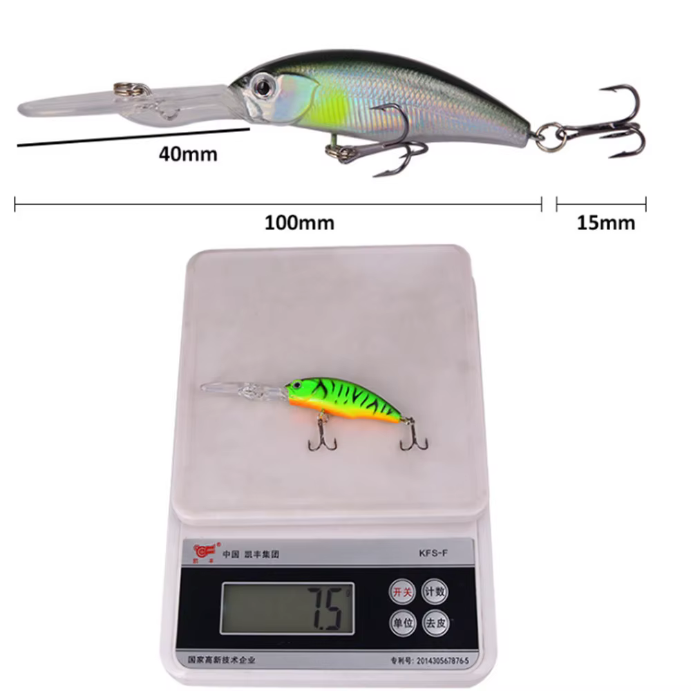 Crankbait flotante duro para lubina y lucio - imagen 4