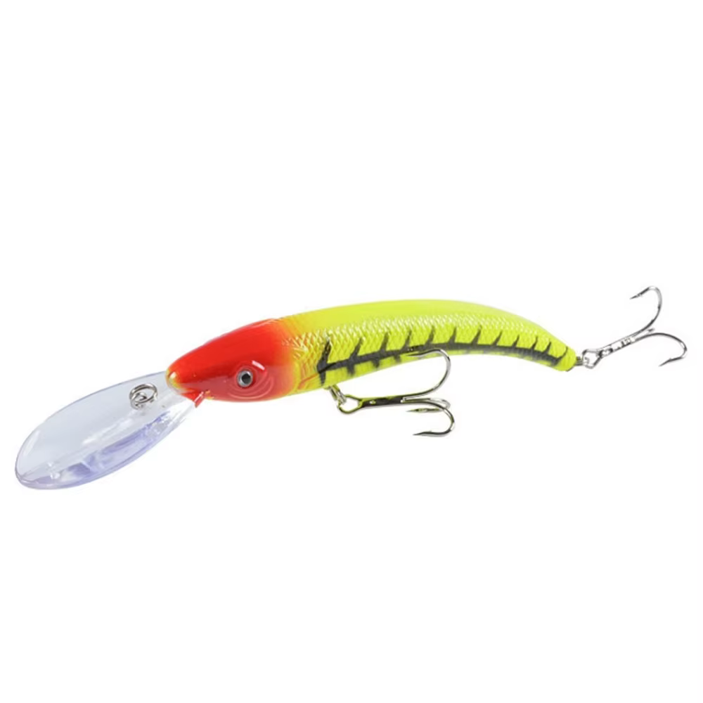 FISHINAPOT Señuelo wobbler duro con doble anzuelo para carpa y lubina